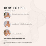 Load image into Gallery viewer, Step by step guide to using Serenade Empower Aura Body Mist with Frankincense, Ylang Ylang and Cedarwood essential oils for refreshing and energising skin