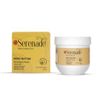 Load image into Gallery viewer, Serenade Moisture &amp; Mood Body Butter jar and packaging infused with Ylang Ylang, Bergamot and Geranium essential oils for deep skin nourishment